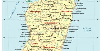 Mapa Madagascar errepidea