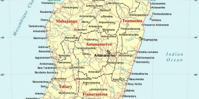 Madagascar mapa hiri