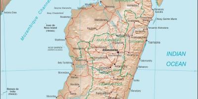 Madagascar herriko mapa