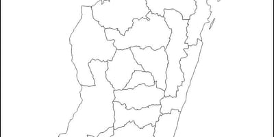 Madagascar mapa, eskema