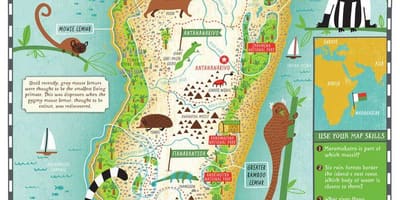 Mapa Madagascar mapa kids for